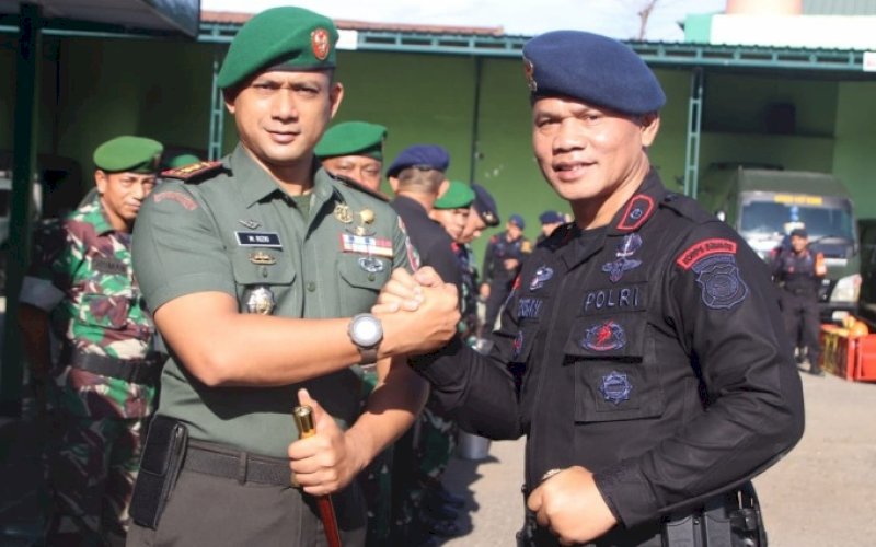 Kompol Nur Ichsan-Letkol Inf Moch Rizqi Hidayat. foto: istimewa