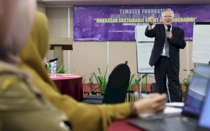 CAPACITY BUILDING. Workshop Program Capacity Building Temasek Foundation Singapore Cooperation Enterprise (SCE) yang diikuti ASN Pemkot Makassar memasuki hari kedua, Selasa (7/3/2023). foto: istimewa