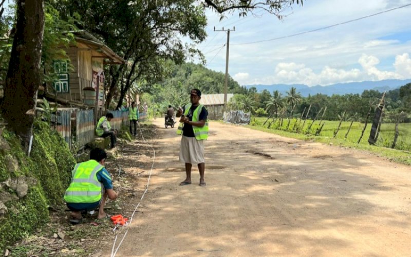REKONSTRUKSI JALAN. Paket rekonstruksi jalan ruas Pangkep-Matojeng-Tondong Kura-Kali Genrang-Batas Kabupaten Maros di Kabupaten Pangkep. foto: istimewa