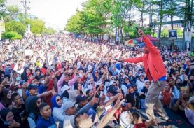 Rudianto Lallo Jalan Sehat Anak Rakyat bersama Puluhan Ribu Warga Panakkukang