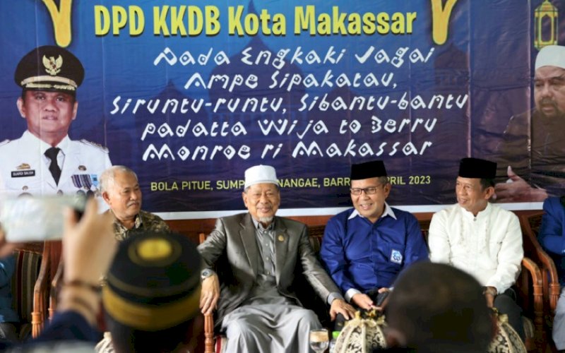 HALALBIHALAL. Wali Kota Makassar, Moh Ramdhan Pomanto, menghadiri halalbihalal Kerukunan Keluarga Daerah Barru (KKDB) Kota Makassar di Taman Wisata Bola Pitue Kabupaten Barru, Selasa (25/4/2023). foto: istimewa