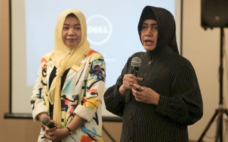 SEMINAR. Ketua TP PKK Kota Makassar, Indira Jusuf Ismail, menghadiri Seminar Kesehatan Kota Makassar yang digelar Star Billionaires Club di Hotel Aston Makassar, Senin (10/4/2023). foto: istimewa
