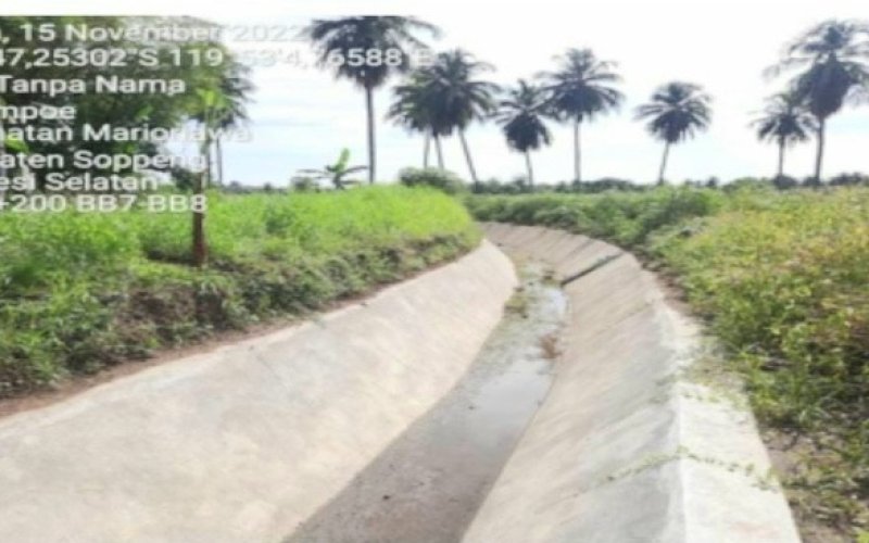 Daerah Irigasi Salobunne di Kecamatan Marioriawa, Kabupaten Soppeng. foto: istimewa