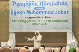 PKK Makassar Pengajian Ramadan Bersama Syekh Muhammad Jaber