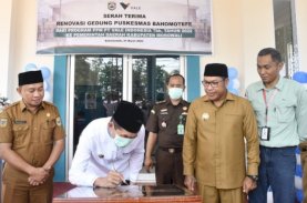 Vale Serah Terima Renovasi PKM Bahomotefe ke Pemkab Morowali
