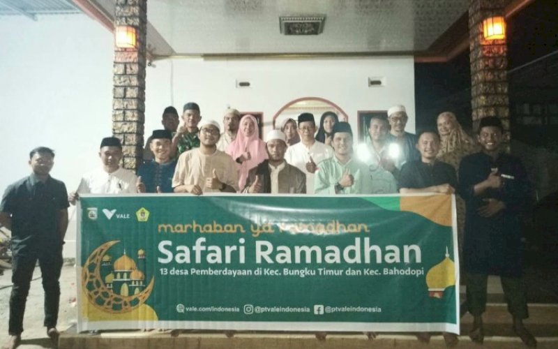 SAFARI RAMADAN. PT Vale Indonesia Tbk (PT Vale) Site Morowali menggelar Safari Ramadan yang menyasar masjid-masjid di 13 desa pemberdayaan di Kecamatan Bungku Timur dan Bahodopi, Kabupaten Morowali, Provinsi Sulawesi Tengah, 10 hingga 13 April 2023. foto: istimewa