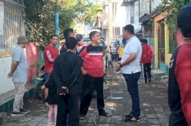 Lomba Kelurahan Terpadu Sulsel 2023, Balitbangda Makassar Kerja Bakti