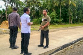 Gubernur Sulsel Tinjau Pembangunan Jalan Akses Bandara Arung Palakka