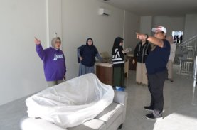 Maksimalkan Pengembangan Basket, Indira Tinjau Kantor Baru Perbasi Makassar