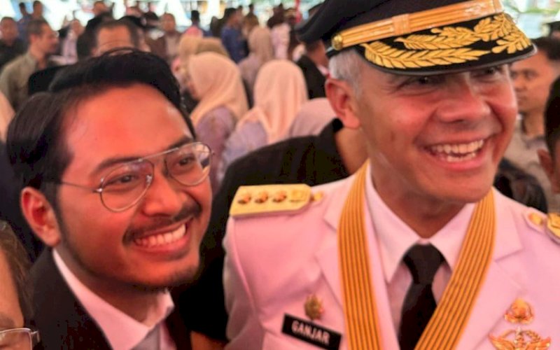 dr Udin Shaputra Malik bersama Ganjar Pranowo. foto: istimewa
