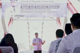 Jembatan Andalan Pacongkang Diresmikan Gubernur Sulsel, Dilengkapi Pelengkung Rangka Baja Terpanjang