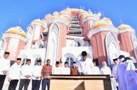 Gubernur Sulsel Resmikan Masjid Kubah 99 Asmaul Husna Makassar