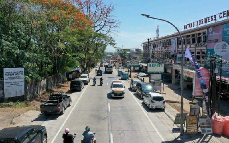 Ruas Jalan Antang Raya, Kecamatan Manggala, Kota Makassar. foto: istimewa
