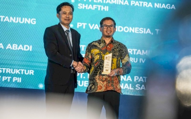 PENGHARGAAN. PT Vale Indonesia berhasil meraih lima penghargaan dari PT Sucofindo dalam ajang Environmental and Social Innovation Award (ENSIA) yang berlangsung di Gumaya Tower Hotel, Semarang, Jawa Tengah, Kamis (10/8/2023). foto: istimewa