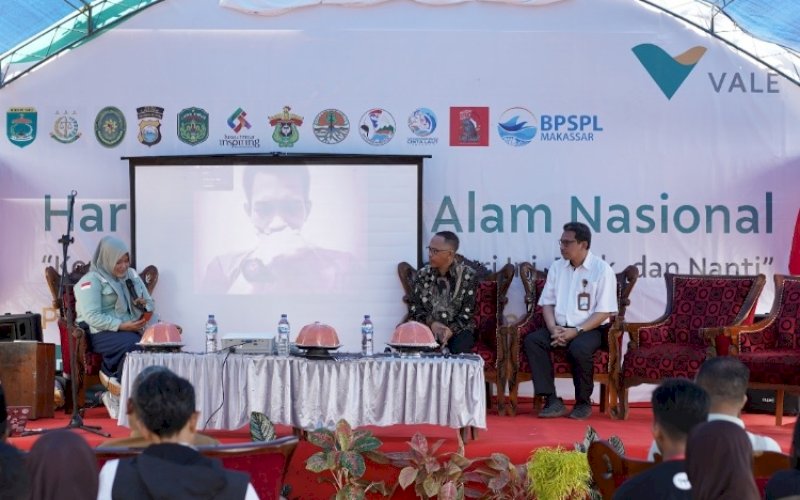 HKAN 2023. PT Vale Indonesia Tbk (PT Vale) memperingati Hari Konservasi Alam Nasional (HKAN) 2023 dengan melibatkan 34 pelajar SMA/SMK se-Luwu Timur dalam kegiatan Kemah Bahari yang berlangsung di Desa Pasi-pasi, Kecamatan Malili, Luwu Timur, 14-15 Agustus 2023. foto: istimewa