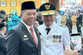 Andi Utta Hadiri Pelantikan Bahtiar Baharuddin sebagai Pj Gubernur Sulsel