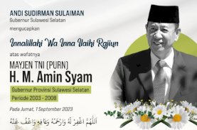Gubernur Sulsel Sampaikan Duka Wafatnya Amin Syam
