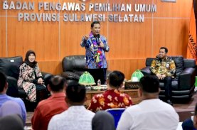 Pj Gubernur Sulsel Kunjungi Bawaslu