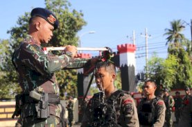 Brimob Bone Sambut Delapan Personel Bintara Baru, Ini Pesan Danyon Ichsan