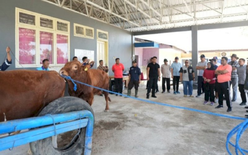 KUNJUNGAN. Pj Gubernur Sulsel, Bahtiar Baharuddin, melakukan kunjungan kerja ke Pucak, Kecamatan Tompobulu, Kabupaten Maros, Minggu (15/10/2023). foto: istimewa