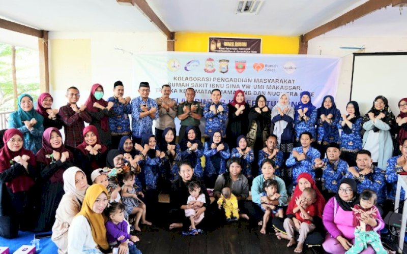 KELAS PINTAR. Kegiatan 'Kelas Pintar Kader Stunting' di Kantor Camat Mamajang, Kota Makassar, Selasa (17/10/2023). foto: istimewa