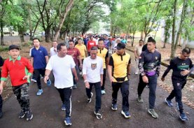 Olahraga Pagi di Stadion La Patau Bone, Pj Gubernur Sulsel Apresiasi Program Korsa