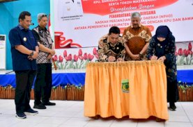 Pinrang Jadi Daerah Ke-13 Teken NPHD, Pj Gubernur Sulsel Apresiasi Sinergitas di Lapangan