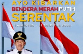 Camat Sangkarrang Ajak Masyarakat Kibarkan Bendera Merah Putih