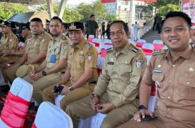 Ramli Lallo Hadiri Upacara Hari Lahir Pancasila di Lapangan Karebosi