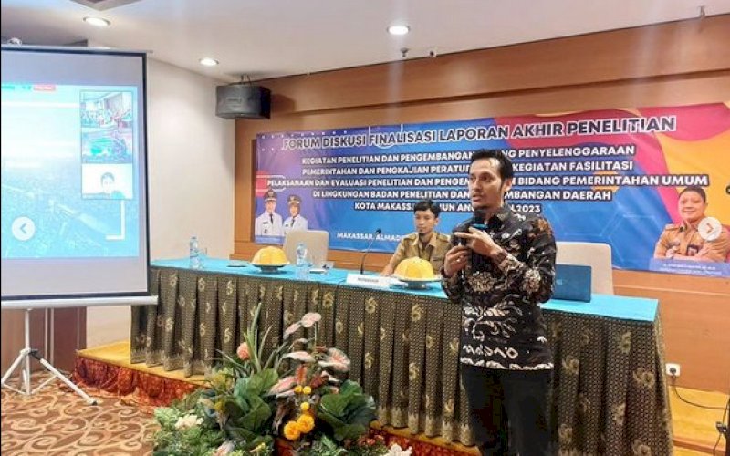 DISKUSI. Suasana dalam Forum Diskusi yang mengangkat tema 'Kebijakan Smart Governance untuk meningkatkan Efisiensi dan Kualitas Pelayanan Publik di Kota Makassar', di Hotel Almadera Makassar, Selasa (31/10/2023). foto: istimewa