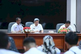 Bahas Ketersediaan Bahan Pokok, Plt Sekda Sulsel Rapat Bersama Satgas Pangan dan Distributor