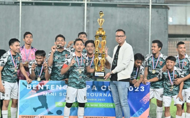 Ismail Manda Sukses Gelar Mini Soccer Benteng Kupa Cup 2023, Alfikri FC Juaranya