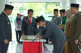 Kelembagaan Baru, Andi Utta Kukuhkan Empat Kepala OPD