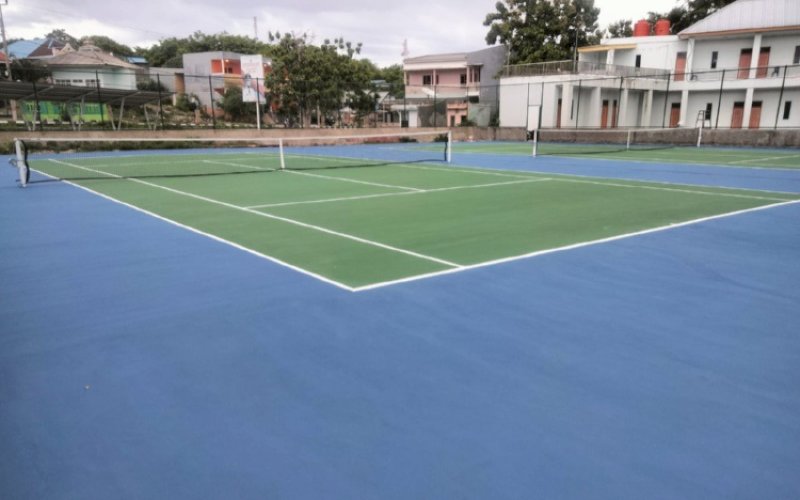 Lapangan Tenis Kawasan Wisata Tanjung Bira Bulukumba. foto: istimewa