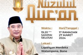 Pemprov Sulsel Ajak Masyarakat Hadiri Buka Puasa Akbar dan Nuzulul Qur&rsquo;an di Bone