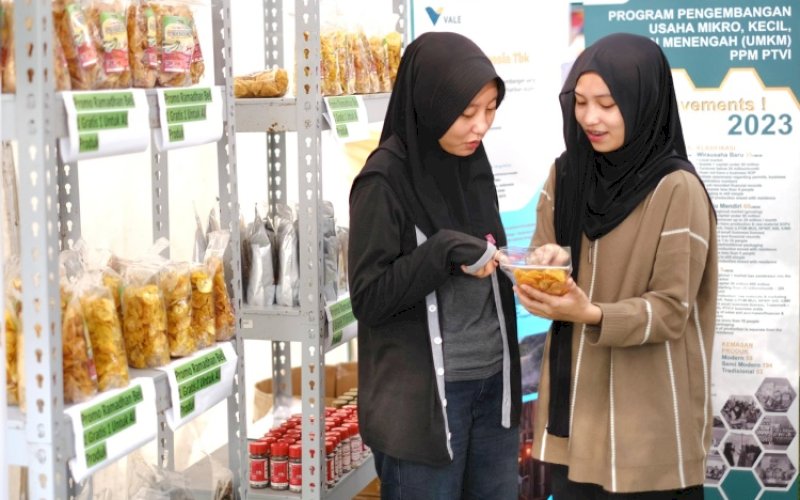 PASAR RAMADAN. Stan PT Vale Indonesia pada Amaliah dan Pasar Ramadan Apindo di Taman Pakui Sayang, Makassar,16 Maret hingga 6 April 2024. foto: istimewa