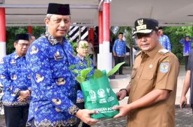 Hari Kesadaran Nasional, Pj Gubernur Sulsel Serahkan 4.100 Bibit Pohon dan 2.341 SK PPPK