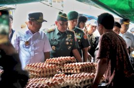 Pangdam XIV Hasanuddin Bersama Forkopimda Sulsel Pantau Harga Kebutuhan Pokok