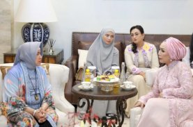 Indira Sambut Silaturahmi Idulfitri Ketua Bhayangkari Sulsel