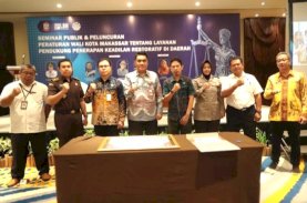 Pemkot Makassar Resmikan Perwali tentang Layanan Pendukung Penerapan Keadilan Restoratif