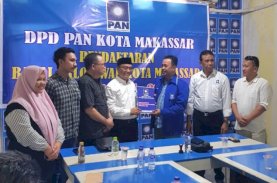 Pilwalkot Makassar 2024, Rahman Bando Ambil Formulir di PAN