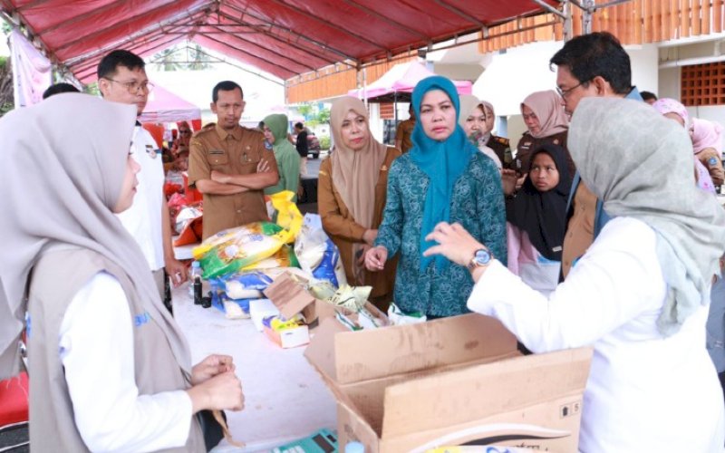 GPM. Pemkab Bulukumba kembali menggelar Gerakan Pangan Murah (GPM) yang dilaksanakan selama dua hari di pelataran Gedung Pinisi Bulukumba, Selasa-Rabu (11-12/6/2024). foto: istimewa