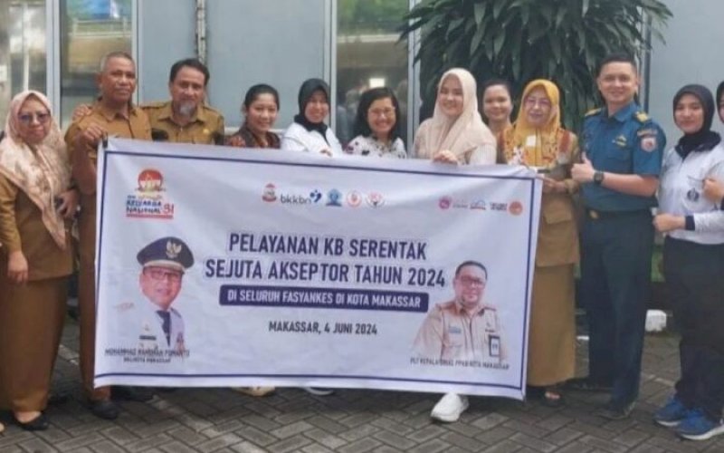 PELAYANAN KB. DPPKB Kota Makassar melaksanakan pelayanan Keluarga Berencana (KB) 4 Juni sampai 11 Juni 2024. foto: istimewa