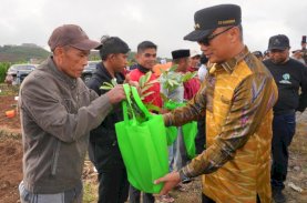 Gerakan Sulsel Menanam, Pj Gubernur Serahkan Bantuan Bibit Tanaman Hortikultura untuk Petani di Gowa