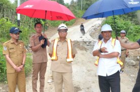 Pj Gubernur Sulbar Tinjau Pengerjaan Konektivitas Majene-Mamasa