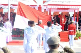 Upacara HUT Kemerdekaan RI Ke-79 di Anjungan Manakarra Mamuju, Pj Gubernur: Ini Kemerdekaan Masyarakat