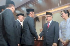 Firman Pagarra Hadiri Pelantikan Jufri Rahman sebagai Sekda Sulsel, Harap Sinergitas Semakin Baik