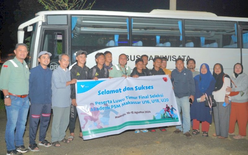 DUKUNGAN VALE. PT Vale Indonesia Tbk (PT Vale) mendukung penuh dua pemuda berbakat asal Luwu Timur (Lutim), Muhammad Rifqi Firmansyah dan Abdul Fikri, berhasil meraih prestasi yang sangat membanggakan dengan lolos seleksi ke Akademi PSM Makassar. foto: istimewa