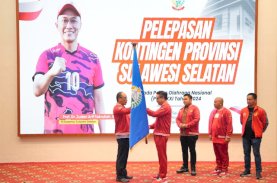 Pj Gubernur Lepas 630 Kontingen PON XXI Aceh-Sumut 2024, Minta Atlet Angkat Nama Sulsel