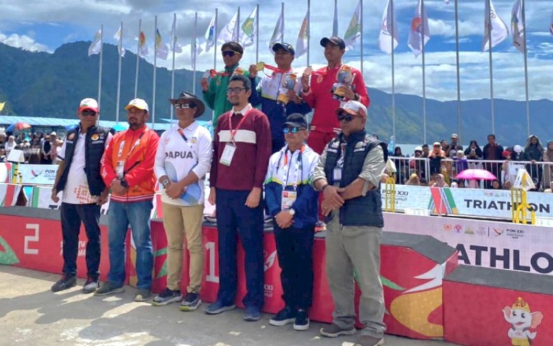 RAIH MEDALI. Salah satu cabang olahraga penyumbang medali untuk kontingen Sulsel pada PON XXI Aceh-Sumut 2024. foto: istimewa